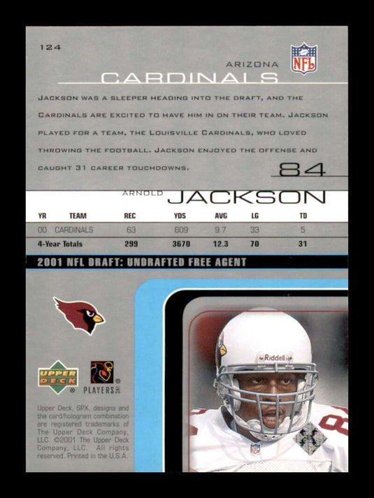 2001 Upper Deck SPX Arnold Jackson