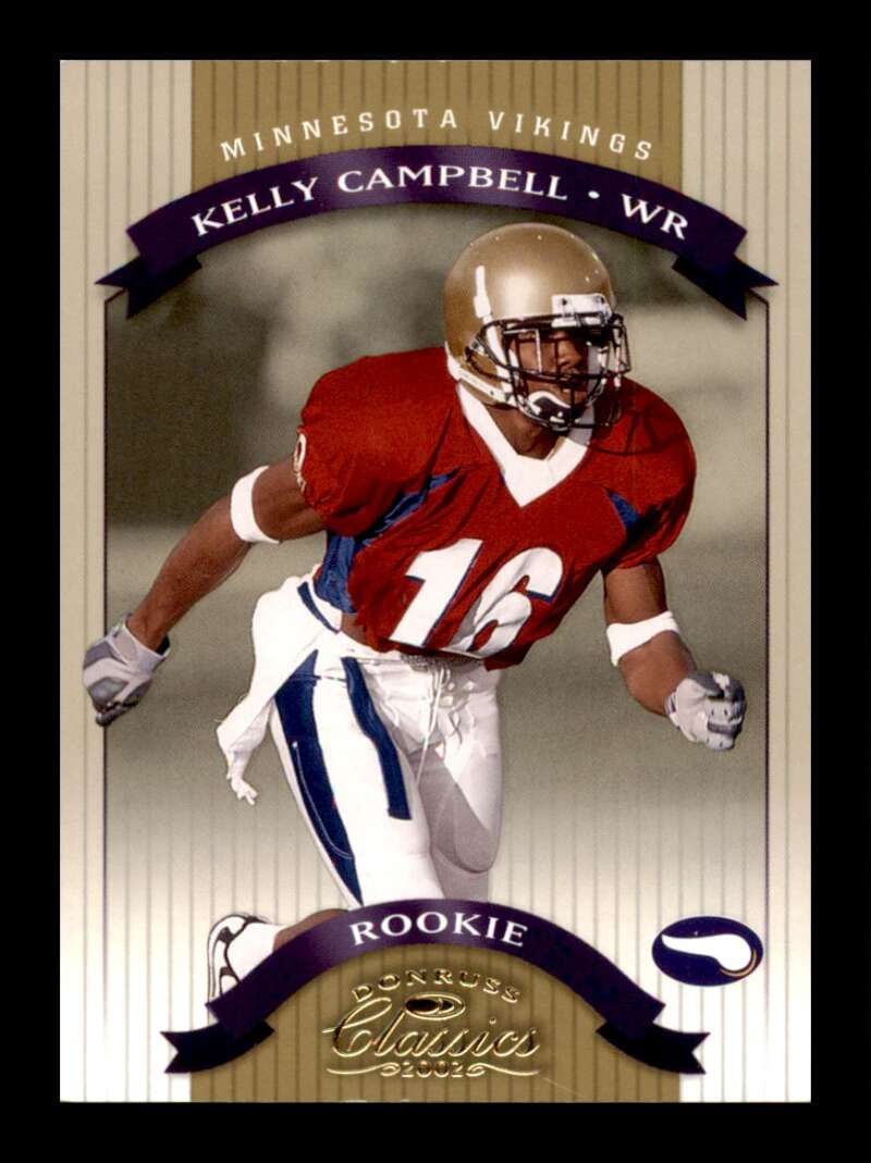 Load image into Gallery viewer, 2002 Donruss Classics Kelly Campbell #168 Rookie RC /1000 Minnesota Vikings Image 1
