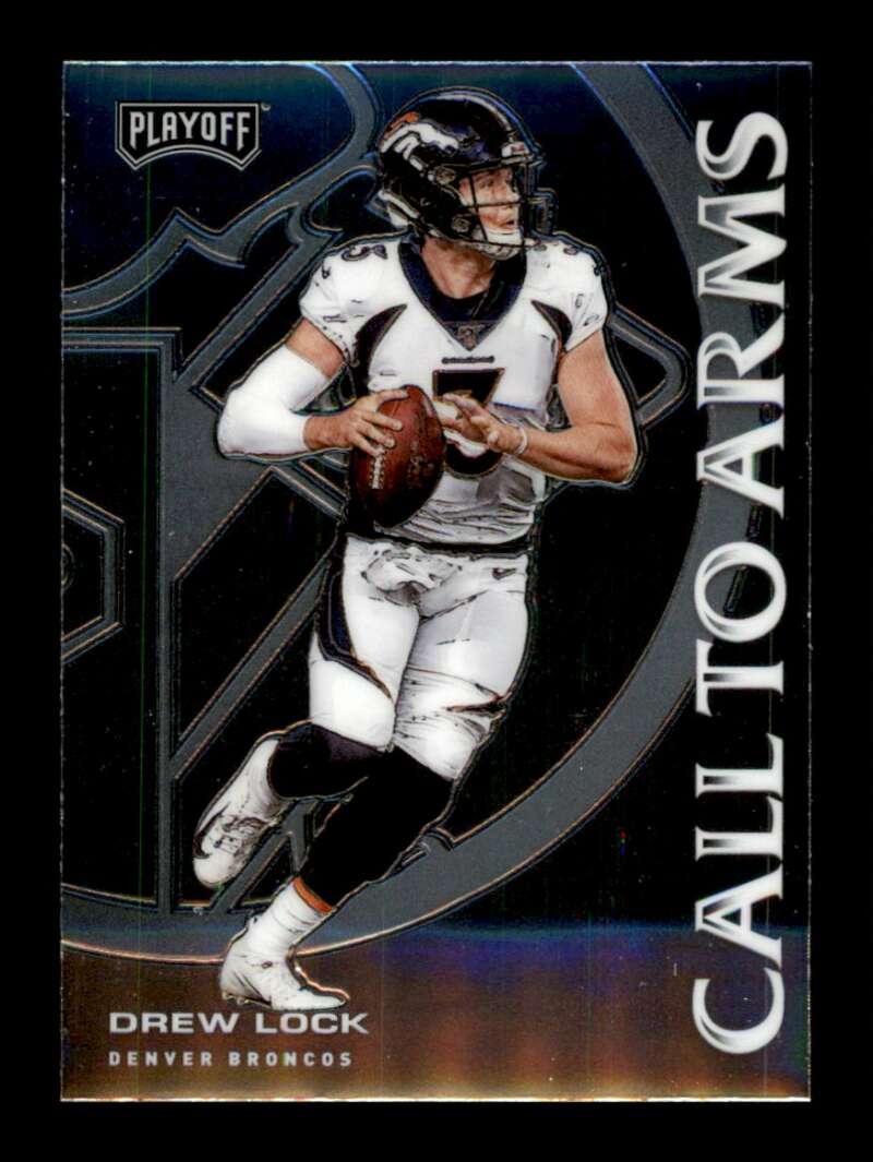 Load image into Gallery viewer, 2020 Panini Playoff Call to Arms Silver Drew Lock #CA-14 Denver Broncos Image 1
