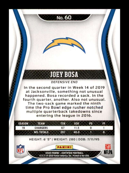 2020 Panini Certified Joey Bosa