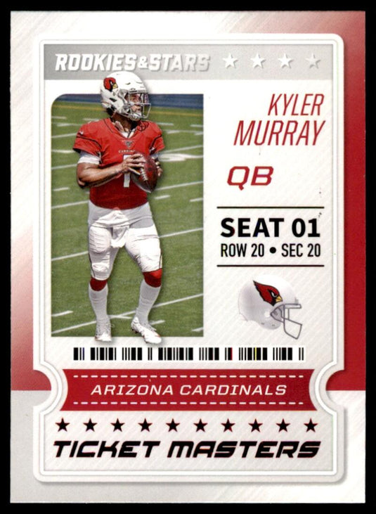 2020 Panini Rookies &amp; Stars Ticket Masters Red Foil Kyler Murray