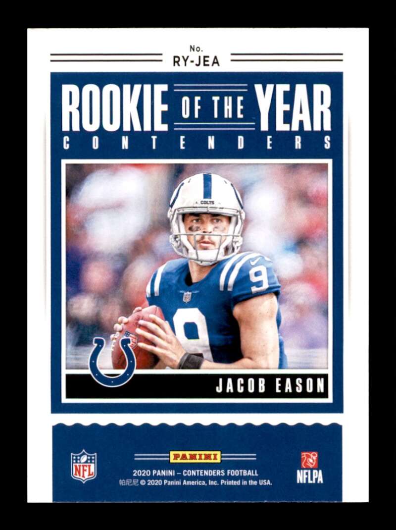 Load image into Gallery viewer, 2020 Panini Contenders Jacob Eason #RY-JEA Rookie RC Indianapolis Colts Image 2
