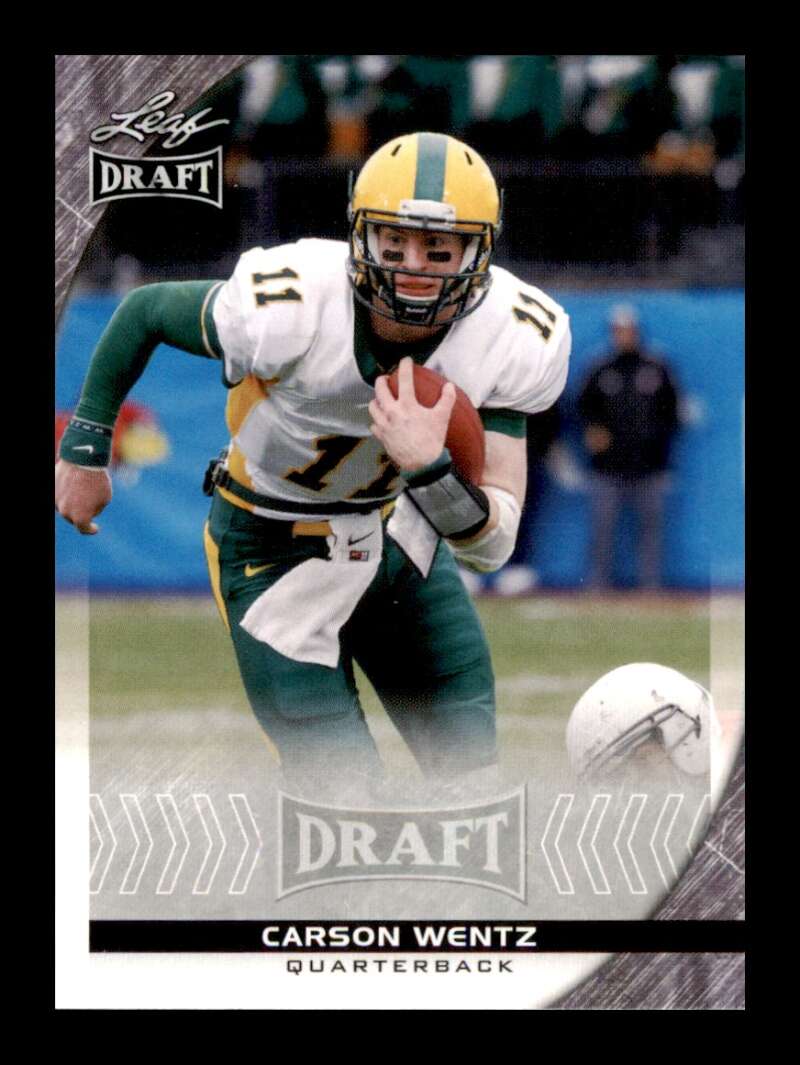 Load image into Gallery viewer, 2016 Leaf Draft Carson Wentz #12 Rookie RC North Dakota State Bison Image 1
