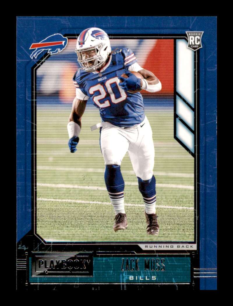 Load image into Gallery viewer, 2020 Panini Playbook Zack Moss #130 Rookie RC Buffalo Bills Image 1
