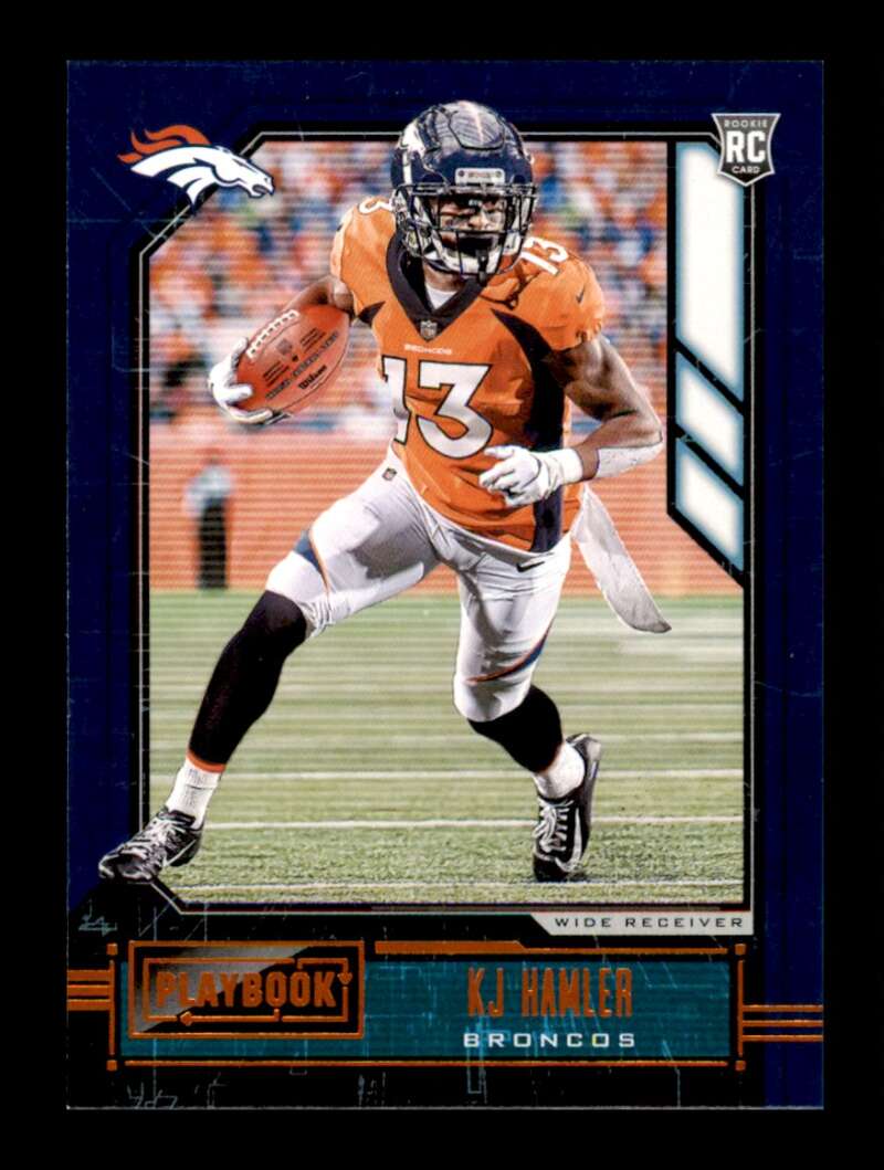 Load image into Gallery viewer, 2020 Panini Playbook Orange KJ Hamler #120 Rookie RC SP Denver Broncos Image 1
