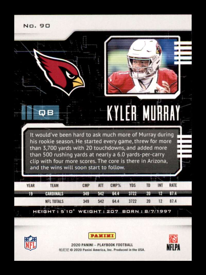 Load image into Gallery viewer, 2020 Panini Playbook Kyler Murray #90 Arizona Cardinals Image 2
