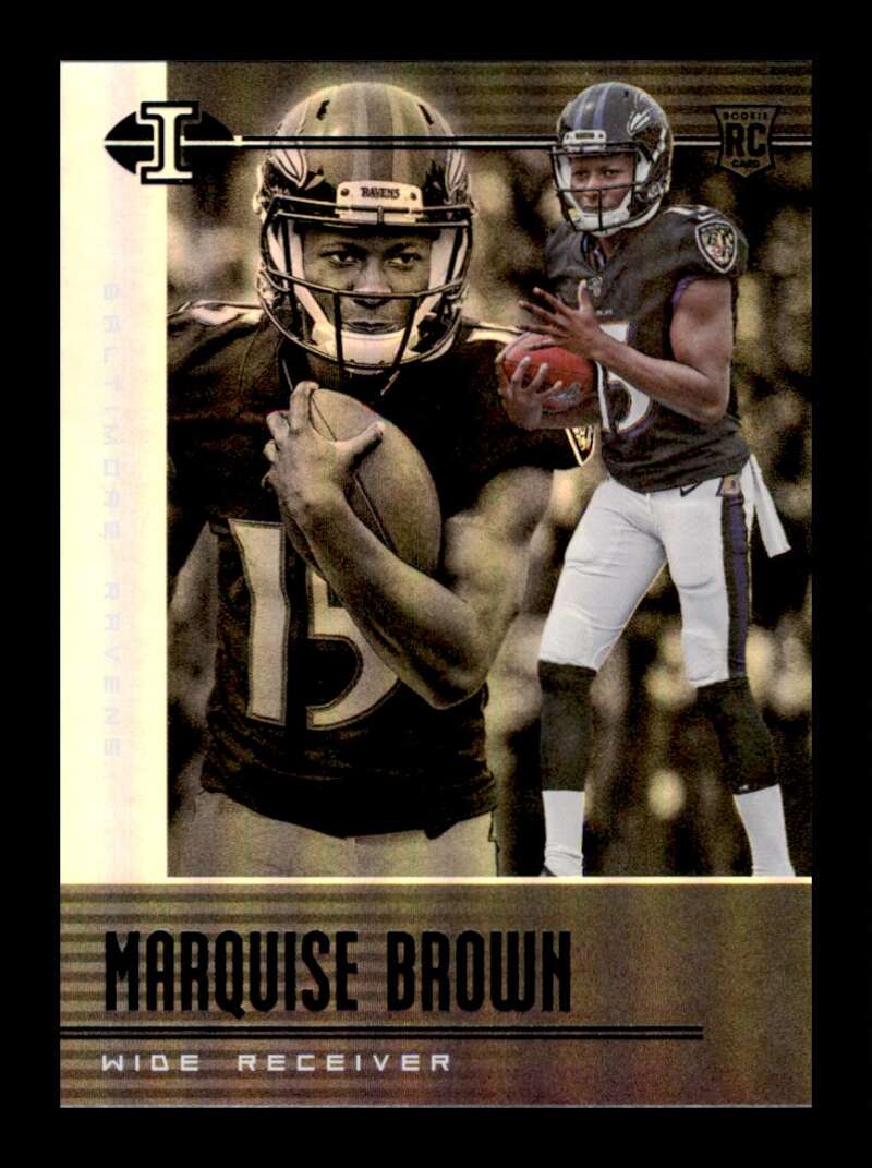 Load image into Gallery viewer, 2019 Panini Illusions Marquise Brown #70 Rookie RC Baltimore Ravens Image 1
