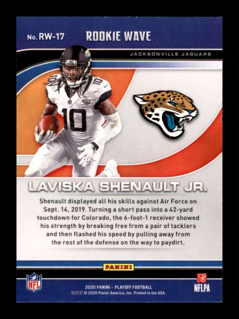 Load image into Gallery viewer, 2020 Panini Playoff Rookie Wave Laviska Shenault Jr. #RW-17 Rookie RC Jaguars Image 2
