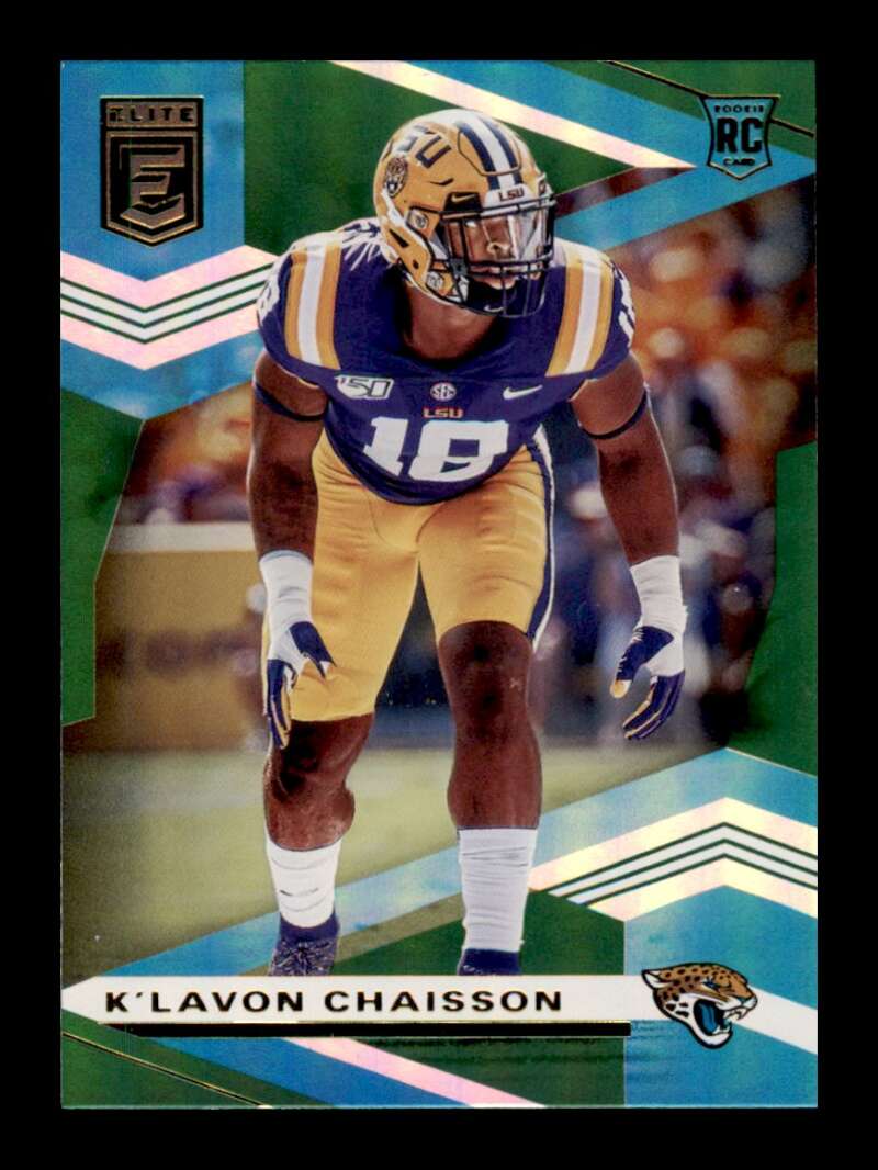 Load image into Gallery viewer, 2020 Donruss Elite Green K&#39;Lavon Chaisson #199 Rookie RC SP Jacksonville Jaguars Image 1
