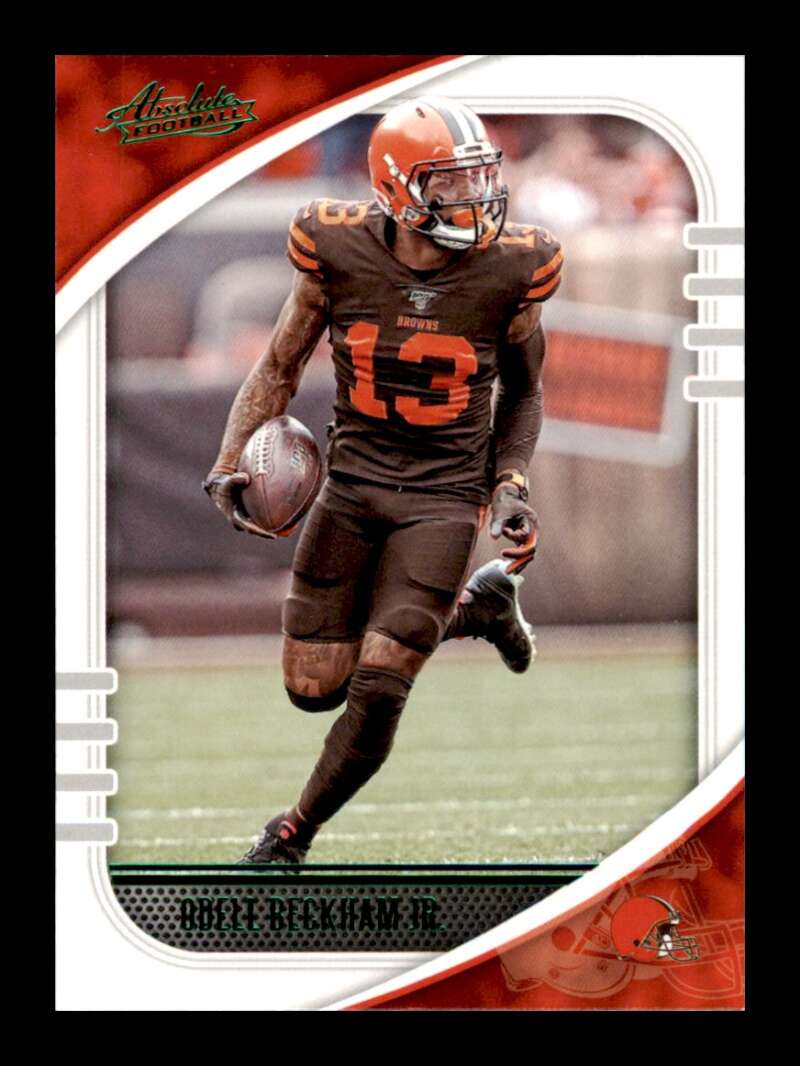 Load image into Gallery viewer, 2020 Panini Absolute Green Odell Beckham Jr. #29 Short Print SP Cleveland Browns Image 1
