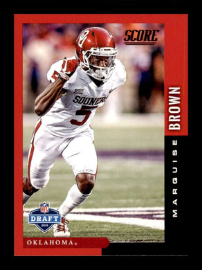 2019 Score NFL Draft Red Marquise Brown 