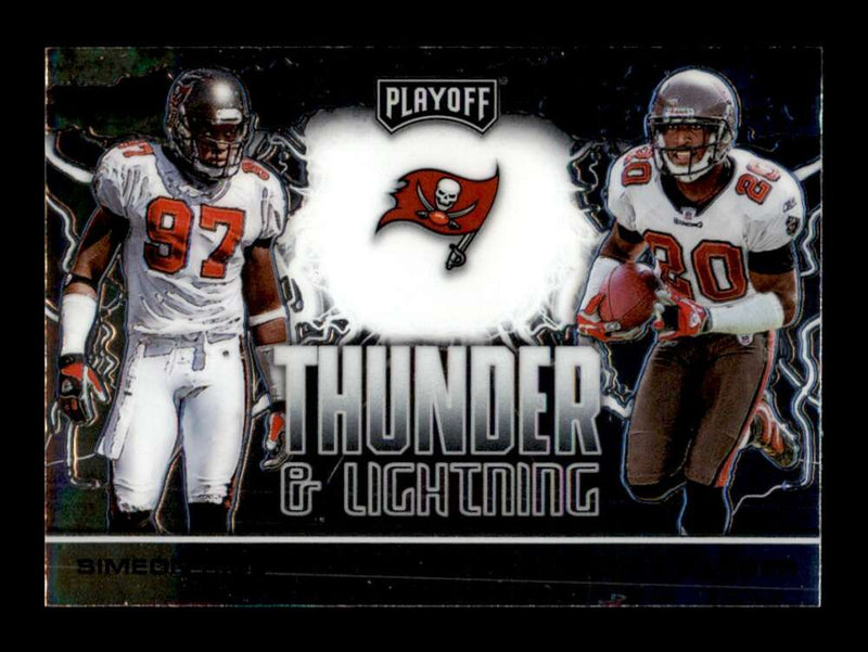 Load image into Gallery viewer, 2020 Panini Playoff Thunder &amp; Lightning Ronde Barber Simeon Rice #TL-16  Image 1
