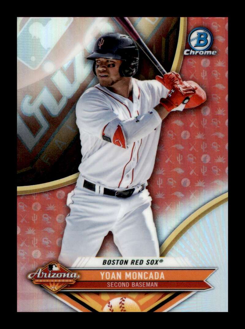 Load image into Gallery viewer, 2017 Bowman Chrome Arizona Fall Yoan Moncada #AFL-YM Rookie RC Boston Red Sox Image 1
