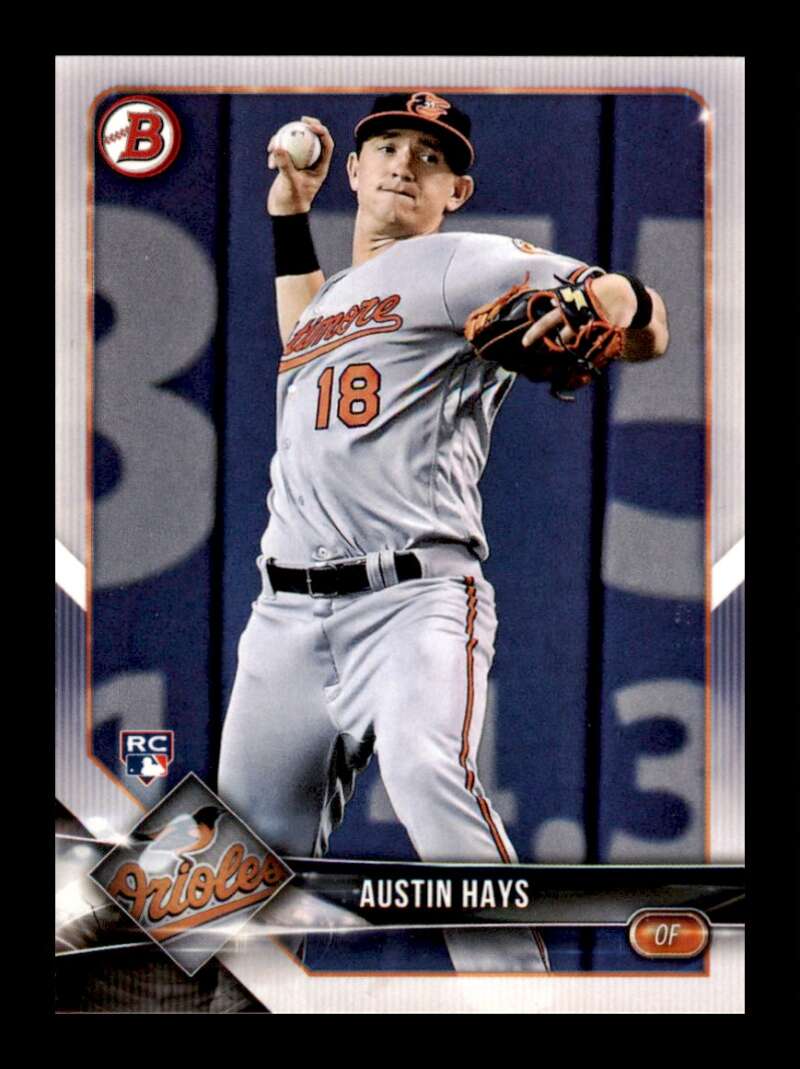 Load image into Gallery viewer, 2018 Bowman Austin Hays #46 Rookie RC Baltimore Orioles Image 1
