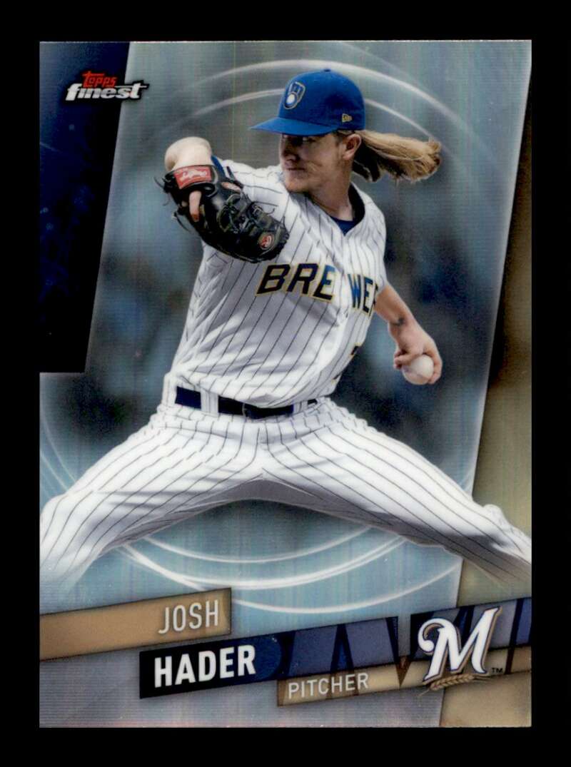 Load image into Gallery viewer, 2019 Topps Finest Refractor Josh Hader #94 SP Milwaukee Brewers Image 1
