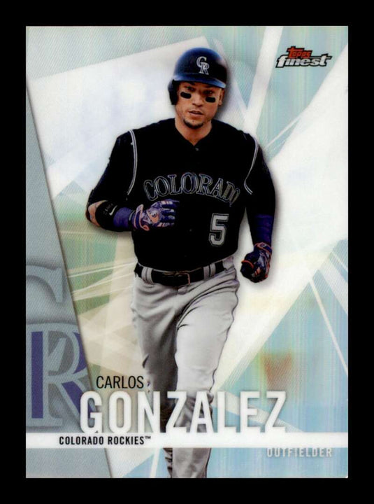 2017 Topps Finest Refractor Carlos Gonzalez