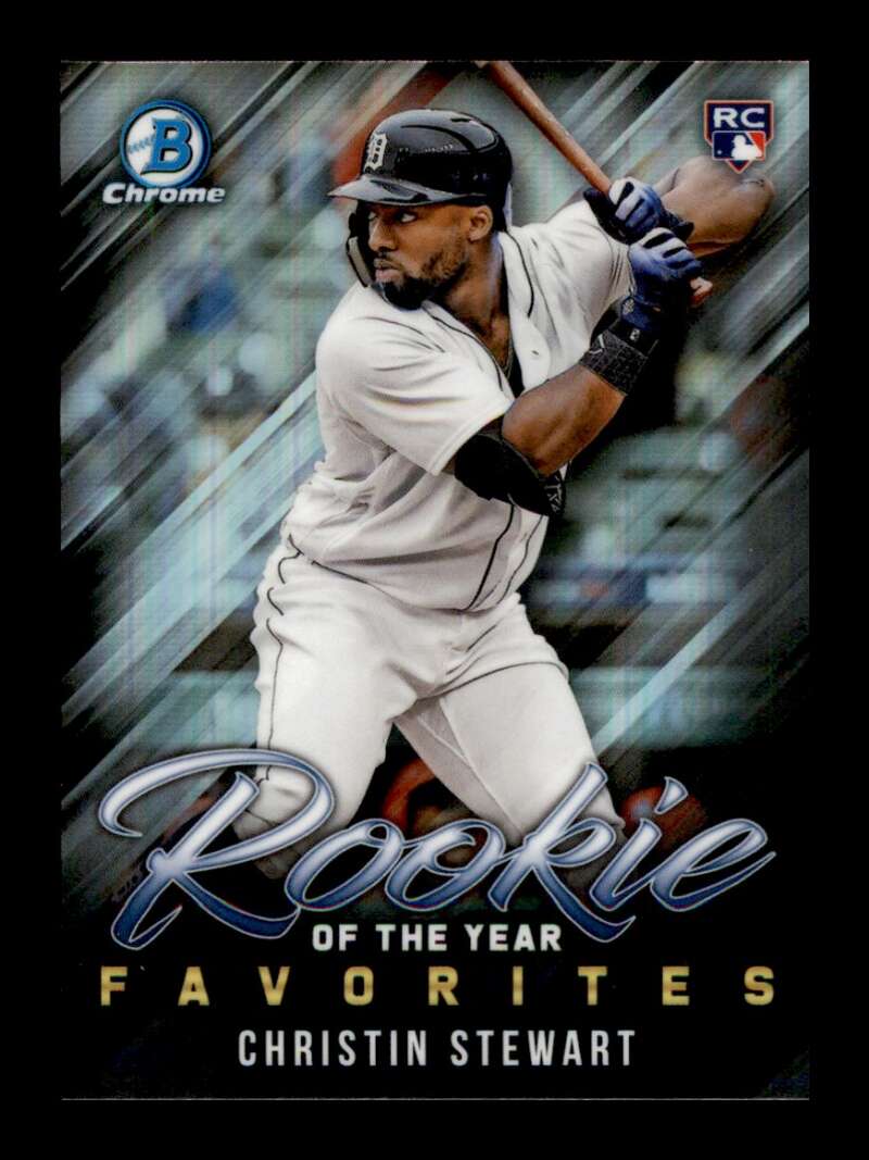 Load image into Gallery viewer, 2019 Bowman Chrome ROY Favorites Christin Stewart #ROYF-10 Rookie RC Tigers  Image 1
