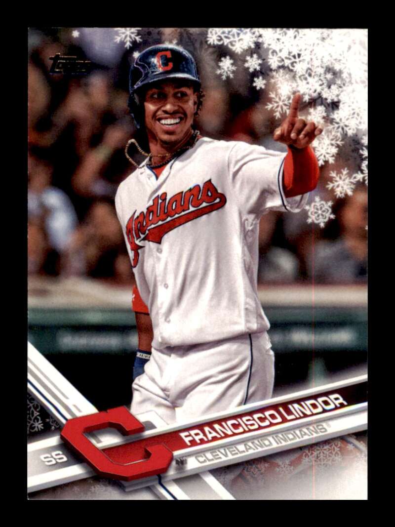 Load image into Gallery viewer, 2017 Topps Holiday Francisco Lindor #HMW150 Cleveland Indians Image 1
