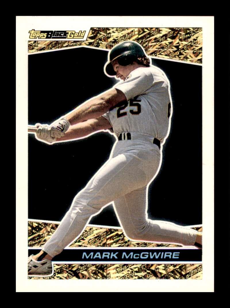 Load image into Gallery viewer, 1993 Topps Black Gold Mark McGwire #39 Oakland Athletics Image 1
