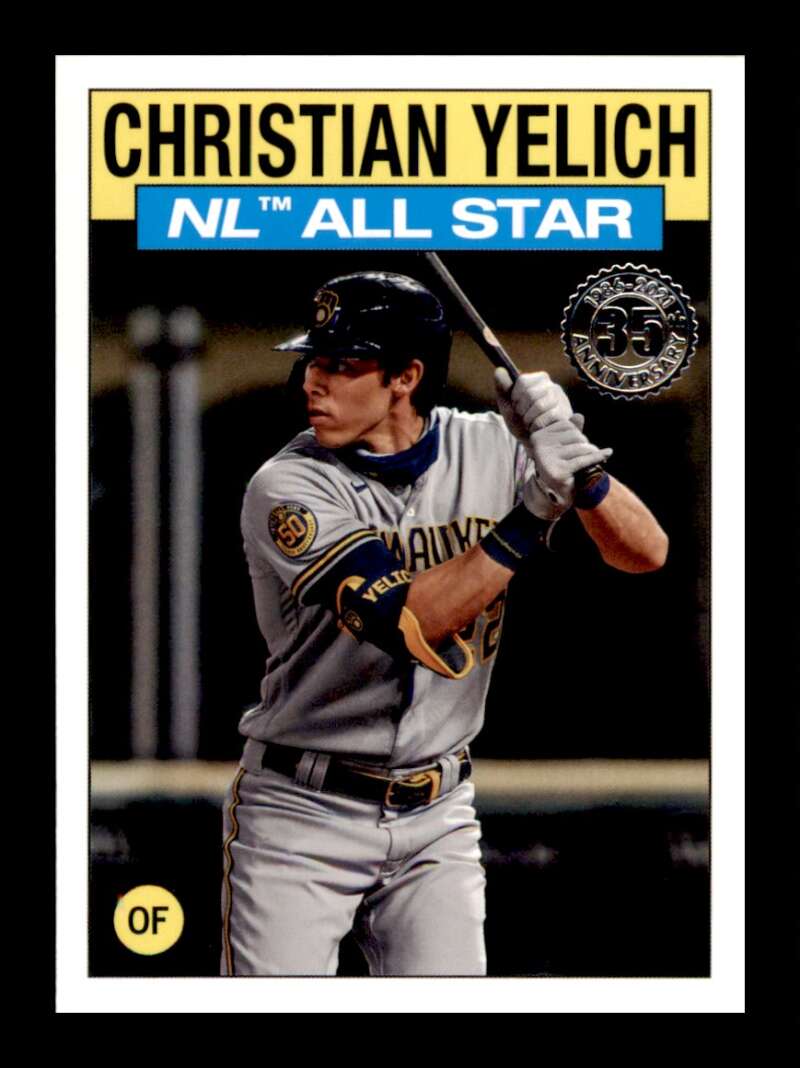 Load image into Gallery viewer, 2021 Topps 1986 All-Star 35th Anniversary Christian Yelich #86AS 27 Brewers Image 1
