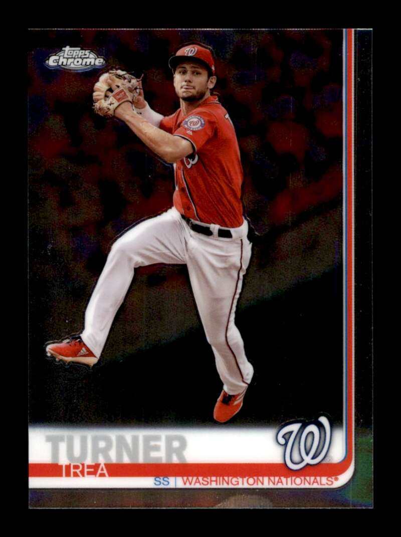 Load image into Gallery viewer, 2019 Topps Chrome Trea Turner #175 Washington Nationals Image 1
