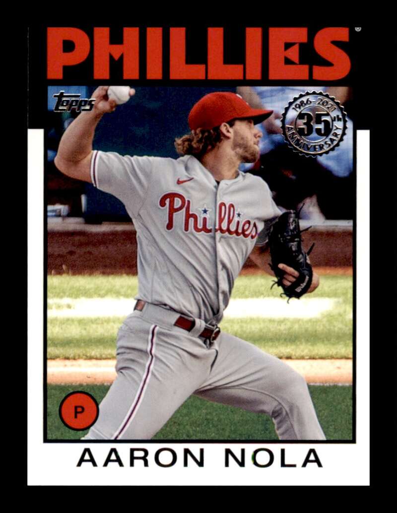 Load image into Gallery viewer, 2021 Topps 1986 Baseball 35th Anniversary Aaron Nola #86B-6 Phillies Image 1
