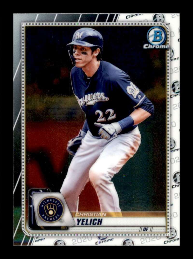 Load image into Gallery viewer, 2020 Bowman Chrome Christian Yelich #76 Milwaukee Brewers Image 1
