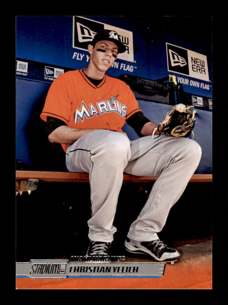 Load image into Gallery viewer, 2014 Topps Stadium Club Christian Yelich #187 Miami Marlins Image 1
