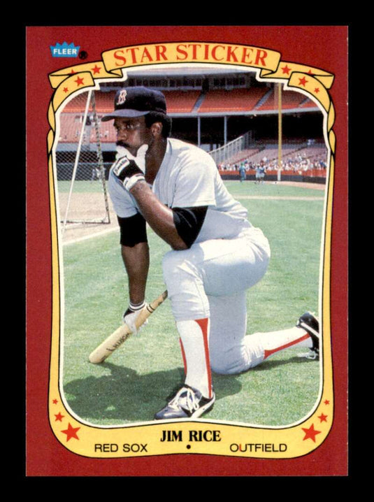 1986 Fleer Star Stickers Jim Rice