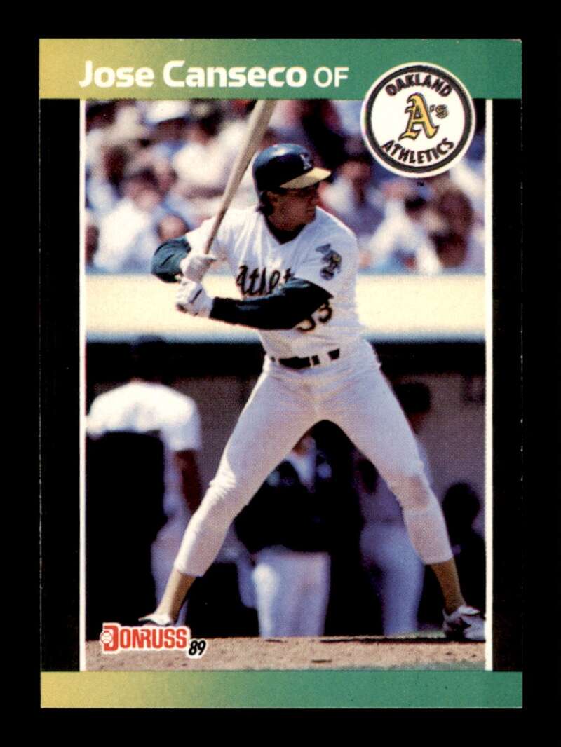 Load image into Gallery viewer, 1989 Donruss Jose Canseco #91 Oakland Athletics Image 1
