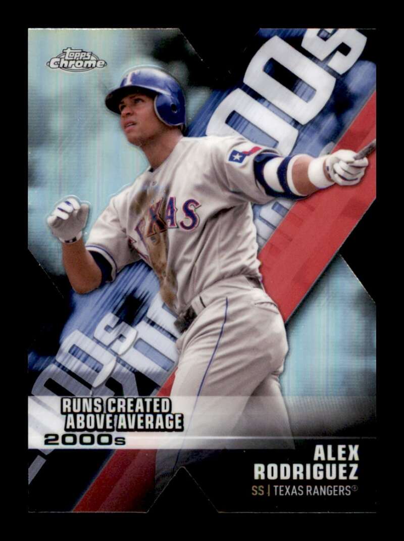 Load image into Gallery viewer, 2020 Topps Chrome Decade of Dominance Die Cut Alex Rodriguez #DOD-13 Rangers Image 1
