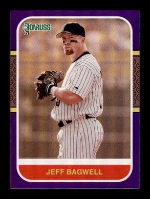 2021 Donruss Holo Purple Jeff Bagwell 