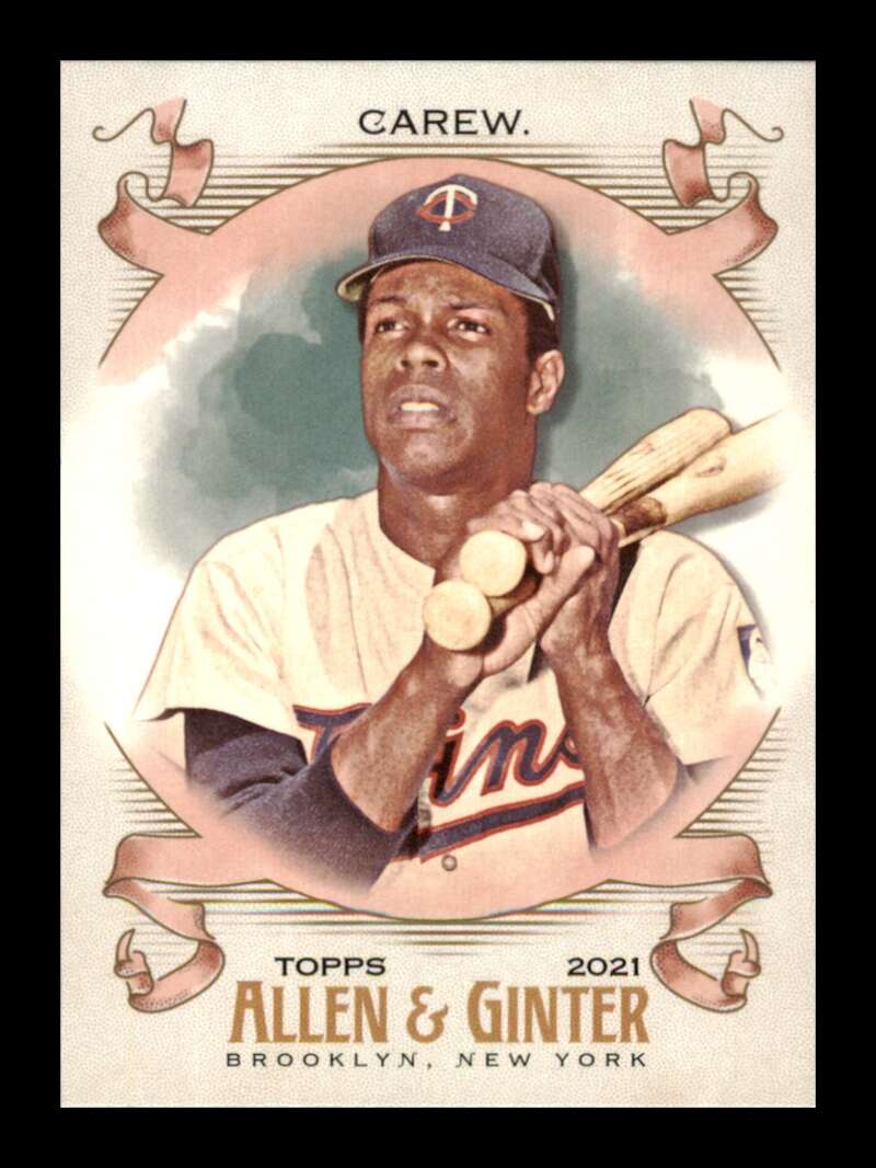 Load image into Gallery viewer, 2021 Topps Allen and Ginter Rod Carew #108 Minnesota Twins Image 1
