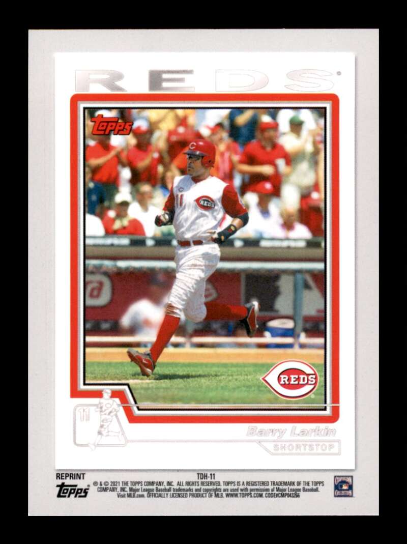 Load image into Gallery viewer, 2021 Topps Double Headers Barry Larkin #TDH-11 Cincinnati Reds Image 2
