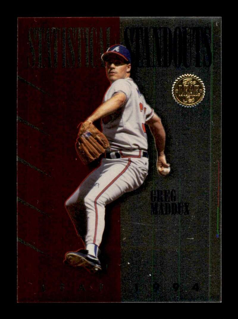 Load image into Gallery viewer, 1994 Donruss Statistical Standouts Greg Maddux #45056 Atlanta Braves Image 1
