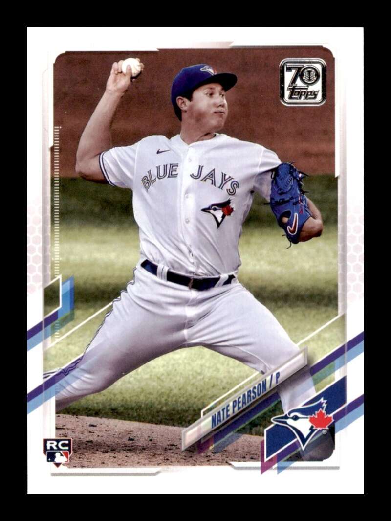 Load image into Gallery viewer, 2021 Topps Nate Pearson #113 Rookie RC Toronto Blue Jays Image 1
