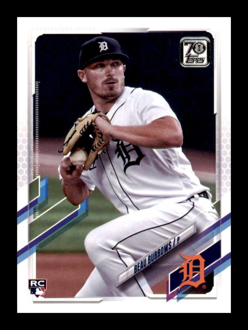 Load image into Gallery viewer, 2021 Topps Beau Burrows #123 Rookie RC Detroit Tigers Image 1
