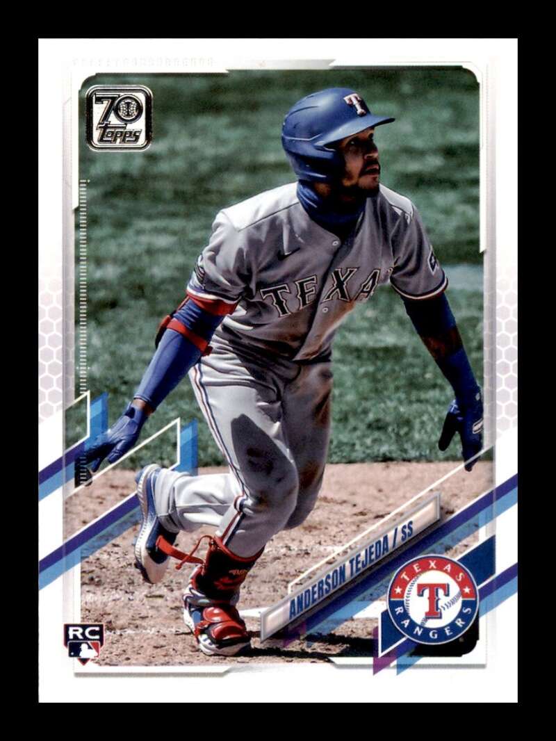 Load image into Gallery viewer, 2021 Topps Anderson Tejeda #144 Rookie RC Texas Rangers Image 1
