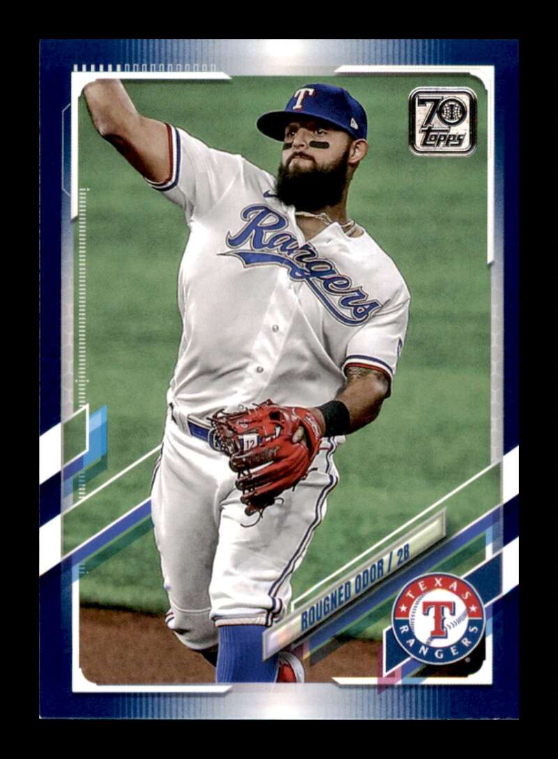 Load image into Gallery viewer, 2021 Topps Wal-Mart Royal Blue Rougned Odor #293 Texas Rangers Image 1
