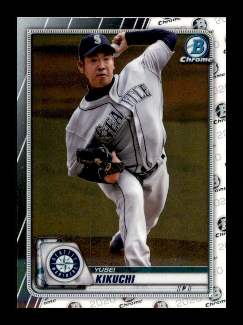 Load image into Gallery viewer, 2020 Bowman Chrome Yusei Kikuchi #39 Seattle Mariners Image 1
