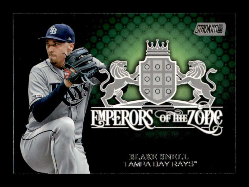 Load image into Gallery viewer, 2020 Topps Stadium Club Emperors of the Zone Blake Snell #EOZ-22 Tampa Bay Rays Image 1
