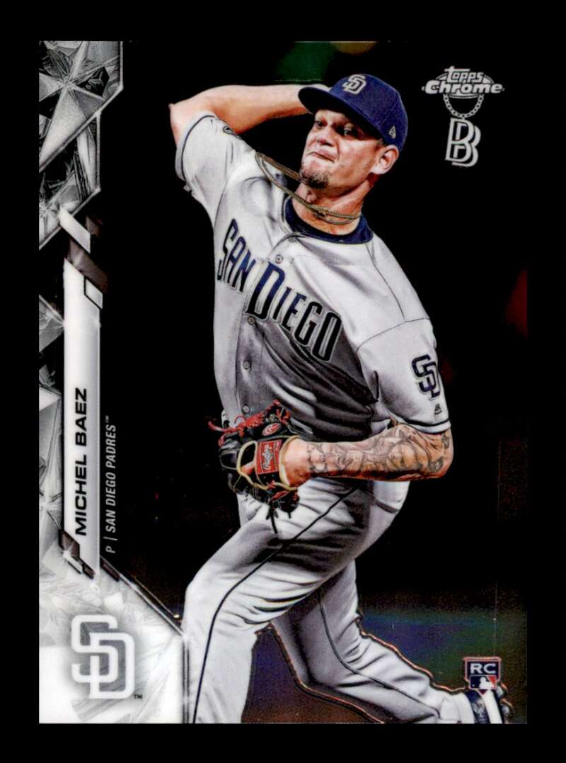 Load image into Gallery viewer, 2020 Topps Chrome Michel Baez #187 Rookie RC San Diego Padres Image 1
