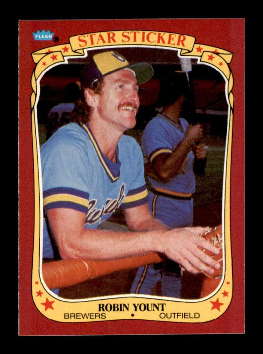 1986 Fleer Star Stickers Robin Yount