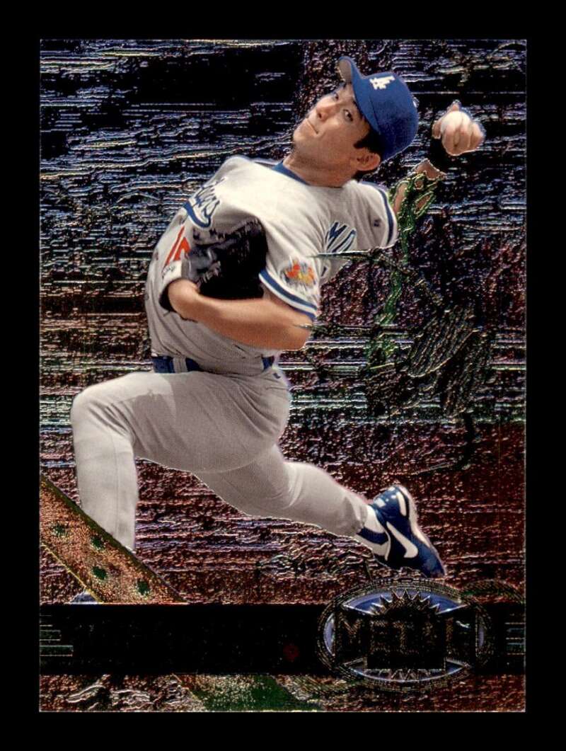 Load image into Gallery viewer, 1997 Skybox Metal Universe Hideo Nomo #104 Los Angeles Dodgers Image 1
