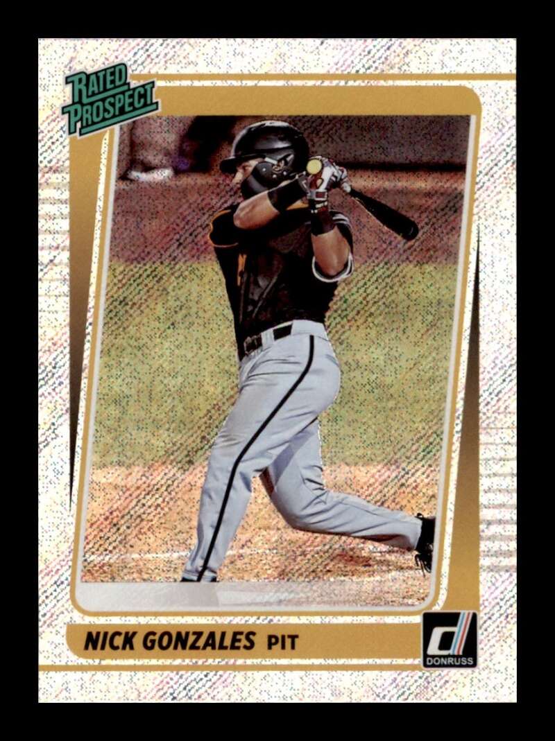 Load image into Gallery viewer, 2021 Donruss Rated Prospects Rapture Nick Gonzales #RP6 Pittsburgh Pirates Image 1
