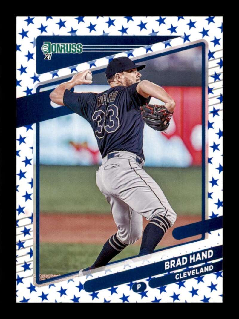 Load image into Gallery viewer, 2021 Donruss Independence Day Brad Hand #138 Cleveland Indians Image 1
