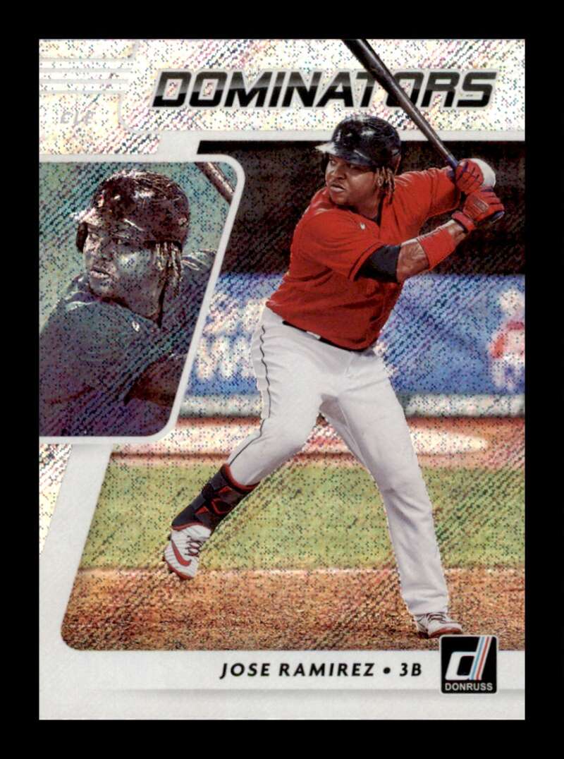 Load image into Gallery viewer, 2021 Donruss Dominators Rapture Jose Ramirez #DOM7 Cleveland Indians Image 1
