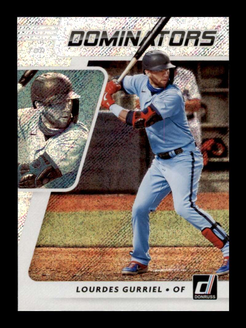 Load image into Gallery viewer, 2021 Donruss Dominators Rapture Lourdes Gurriel #DOM9 Toronto Blue Jays Image 1
