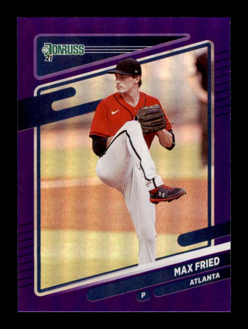 Load image into Gallery viewer, 2021 Donruss Holo Purple Max Fried #175 Atlanta Braves Image 1
