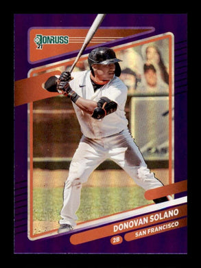 2021 Donruss Holo Purple Donovan Solano 